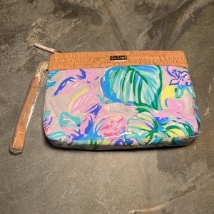 Lilly Pulitzer GWP Pouch Clear Mermaid In The Shade print NWT